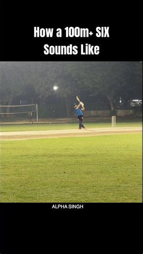 110m Six easily 🏏💯 #cricket #alphasingh