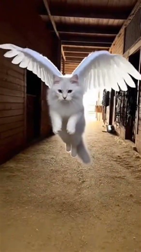 REAL ANGEL CAT CAUGHT ON CAMERA? 😱#MagicCats