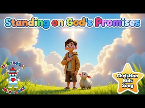 Standing on God’s Promises | Kids Christian Song with Moving Lyrics | Lighthouse Kids Family