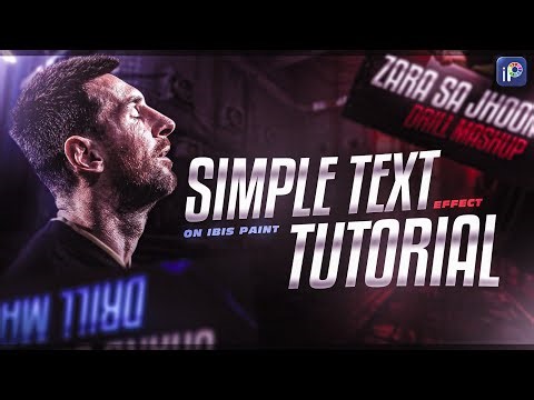 simple Text Effect Tutorial | gradient text | Ibis paint x ❤‍🔥
