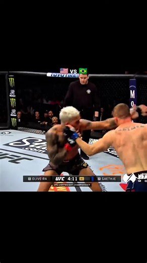 Charles oliveira 🇧🇷 vs Justin gaethji 🇺🇸#creatorsearchinsights #ufcedit #justingaethje #charlesoliveira