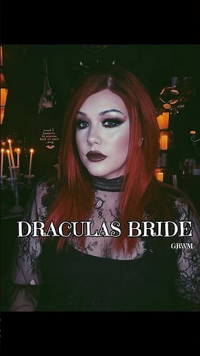GRWM as Dracula’s Bride 🕯️ Gothic Vampire Glam Makeup #makeuptutorial #makeup