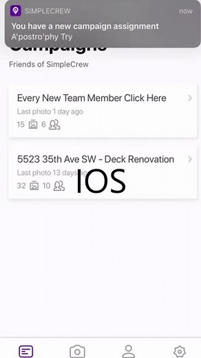 SimpleCrew Push Notifications Announcement