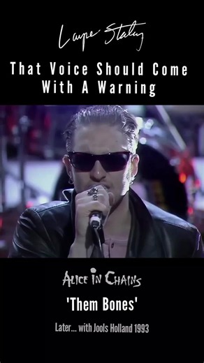 The Date Is Just An Excuse. Layne Is The Reason... Today in 1992, 'Them Bones' was released on Alice in Chains’ legendary album 'Dirt' Written by Jerry Cantrell, 'Them Bones' came from his thoughts and fears surrounding death and mortality. I normally don’t do OTD posts. I post from the heart, depending on what I feel in the moment. But this one? This Jools Holland performance... I can never share it enough. Because it’s the delivery that gets me every single time. And nobody could deliver it li