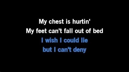 Karaoke Chest Pain (I Love) - Malcolm Todd - CDG, MP4, KFN - Karaoke Version