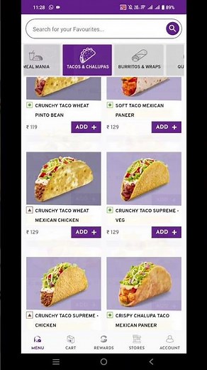 Taco Bell coupon codes | Get items at 59 on Tacobell app