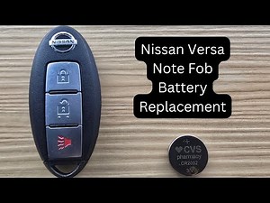 How To Replace or Change Nissan Versa Note Remote Key Fob Battery 2014 - 2019