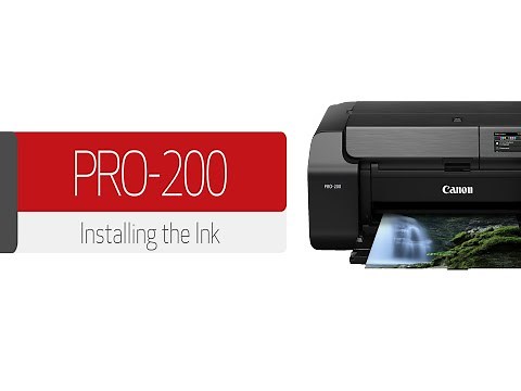 Canon PIXMA PRO-200 - Installing the Ink