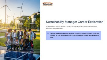 Sustainability Manager Career Exploration 101 Role Skills Salary Pathway...