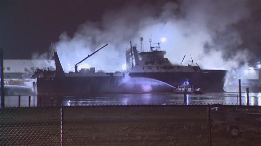 Fire aboard ship in Tacoma put out after burning 6 days