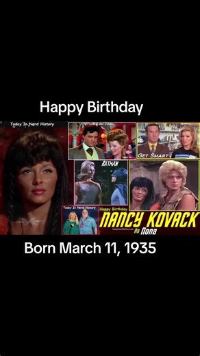 Happy birthday Nancy Kovack, born March 11, 1935. Full Post https://www.facebook.com/photo/?fbid=676936524437567&set=a.956303776500839 . #TodayInNerdHistory #March11 #nancykovack #startrek #batman .