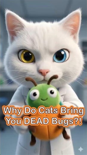 Why Do Cats Bring You DEAD Bugs?! 🙀 #shorts
