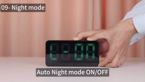 Electric Digital Alarm Clocks for Bedrooms, LED Small Digital Clock for Bedroom, Desk Bedside Alarm Clock with Battery Backup Powered Operated, USB, Large Display, 3 Alarms Snooze