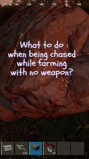 What to do when being chased while farming!
