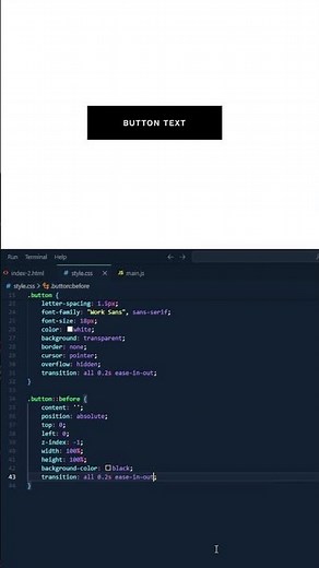 Day 009 🤯 - Smooth Mouse Hover Button Animation using GSAP | HTML CSS JS Tutorial #Shorts