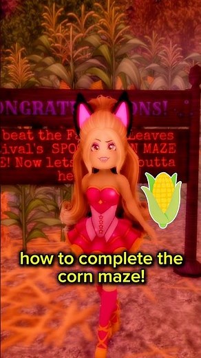 how to complete the corn maze in royale high! *quick & easy* #royalehigh #shorts #fyp #roblox