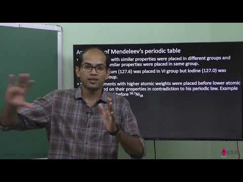 002 Chemistry Periodic classification of elements Mendeleev's classification