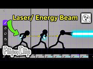 HOW TO ANIMATE A LASER/ ENERGY BEAM IN FLIPACLIP #flipaclip #animationtutorial #animation