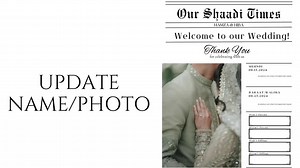 Custom Muslim Wedding Newspaper Canva Template, Shaadi Muslim Keepsake, Order of Events, Pakistani Wedding Card, Nikkah Word Search, Islamic - Etsy