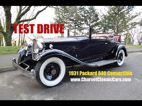 TEST DRIVE: 1931 Packard 840 Convertible. Charvet Classic Cars