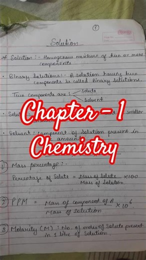 Class 12 Chemistry chapter 1 notes #notes #chemistrynotes