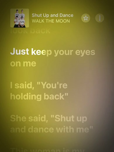 Shut Up and Dance Lyrics by Walk The Moon