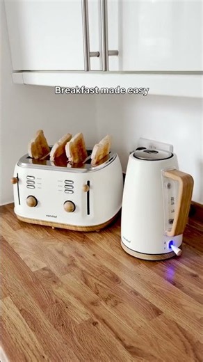 What is the best kettle and toaster for a new kitchen? Fika 4 Slice Toaster and Kettle Set #kitchen