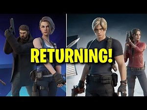 RESIDENT EVIL SKINS RETURN DATE in FORTNITE ITEM SHOP! (Resident Evil Returning 2025)