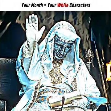Your month = Your White character ☠️🔥 | MONTAGEM ELDER (ULTRA SLOWED) #shorts