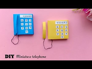 How to make Paper Telephone / DIY miniature Telephone / Cute DIY telephone /DIY origami crafts