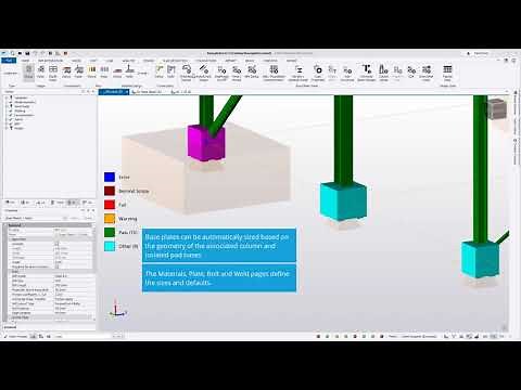 Simple column base plate workflow and design
