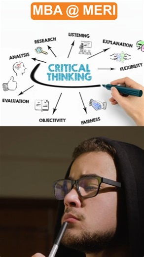 MERI College on Instagram: "Analytical Thinking vs. Critical Thinking? Great leaders need both! 👉🏻Analytical thinking breaks information into parts, finds patterns & solves problems step by step. 👉🏻Critical thinking questions information, considers viewpoints & makes informed decisions. Great leaders need both! 💡 An MBA at @merigroup_official builds these skills, preparing you for real-world business challenges. Be The Change, Be At MERI! Enroll today at M