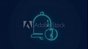 Reminder push notification bell alarm animation