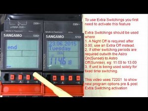 Sangamo DIN 72101 & 72201 - Activate Extra Switchings