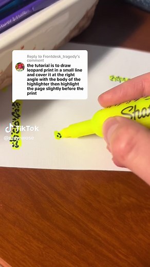 How to Create Leopard and Cheetah Prints on Highlighters