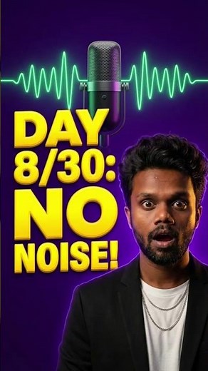 How to Remove Background Noise in 1 Click (Free AI Tools) 🎙️ | DAY 8/30