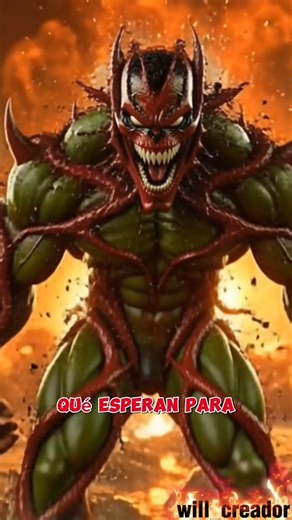 PEOR QUE VENOM! 👹🩸 La Mutación de CARNAGE HULK #Shorts #Hulk #Carnage