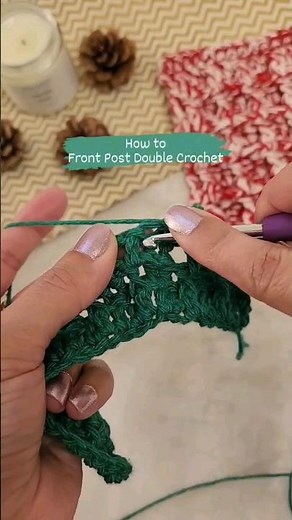 Front Post Double Crochet Stitch For Beginners| Textured Crochet Stitches #beginnercrochet