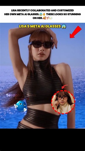 Lisa's collab Meta AI glasses.😱 #blackpink #kpop #viral #lisa #fypシ゚viral #meta #ai #metaai #glasses