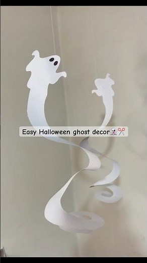Easy DIY Floating Ghosts | Simple Halloween Decoration 👻