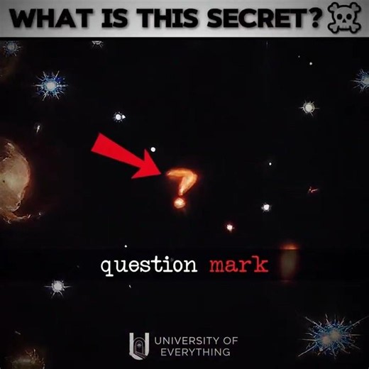 QUESTION MARK IN UNIVERSE! 💀☝️