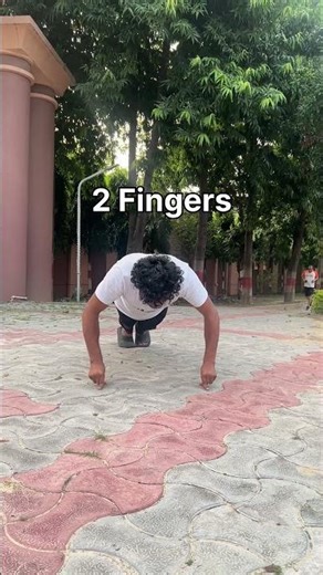 Can You Do This? 😱 5 to 1 Finger Pushup Challenge #shorts