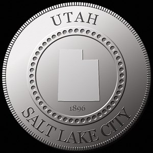 Utah State Digital Coin PNG - Digital State Coins - Salt Lake City State Capital - State of Utah Silver Coin - 1000x1000 Px - Etsy Australia