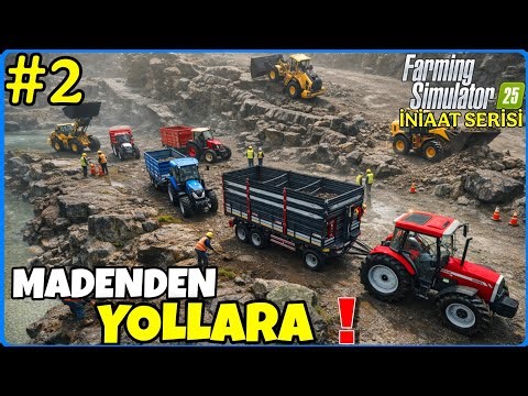 WE EXTRACTED GRAVEL FROM THE MINE AND SPREAD IT ON THE ROADS OF OUR NEW FARM 🔸️FARMING SIMULATOR ...