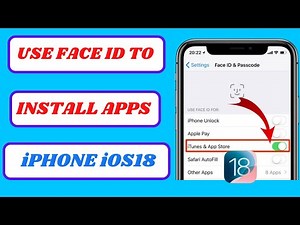 How to Use Face ID to Install Apps on iPhone (iOS 18) | Enable Face ID for App Store in 2025
