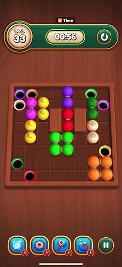 Rolling in Holes Level 33 Walkthrough