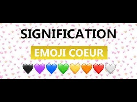 🚨Emojis coeur symboles et leur signification partie 2