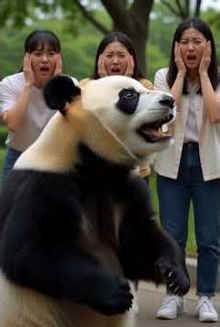 “Panda Attempts Beijing Opera Singing — The Whole Park Covers Their Ears | Nebula Shots
