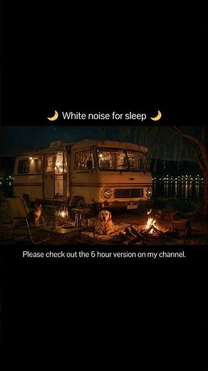 Night Ambience 🌙 Crickets, Campfire Sounds & White Noise for Deep Sleep | No Music #deepfocus