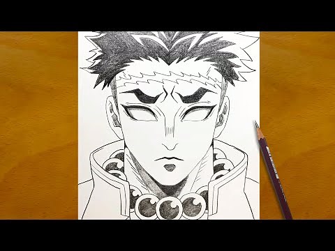 Anime Sketch | How to Draw Gyomei Himejima from Demon Slayer
